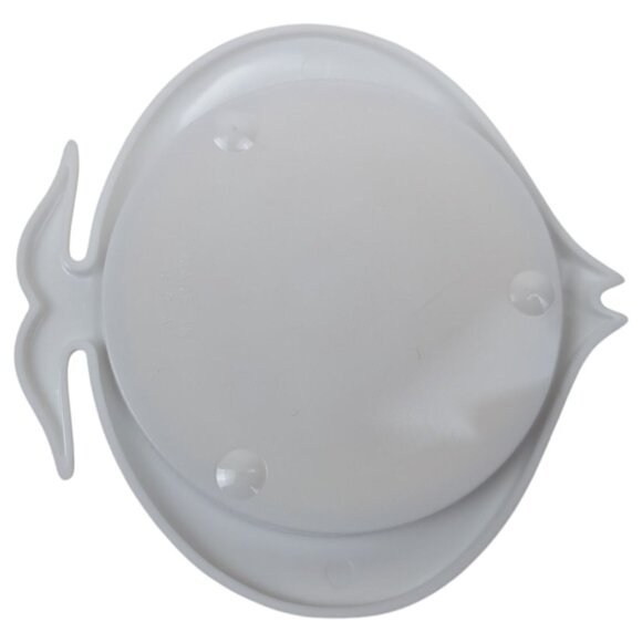 Vintage Fish Shaped‎ MCM Plastic Coasters Set Of 6 MOD Coated Fabric Centers - Picture 5 of 8